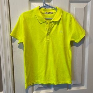 Billybandit size 8 neon yellow polo